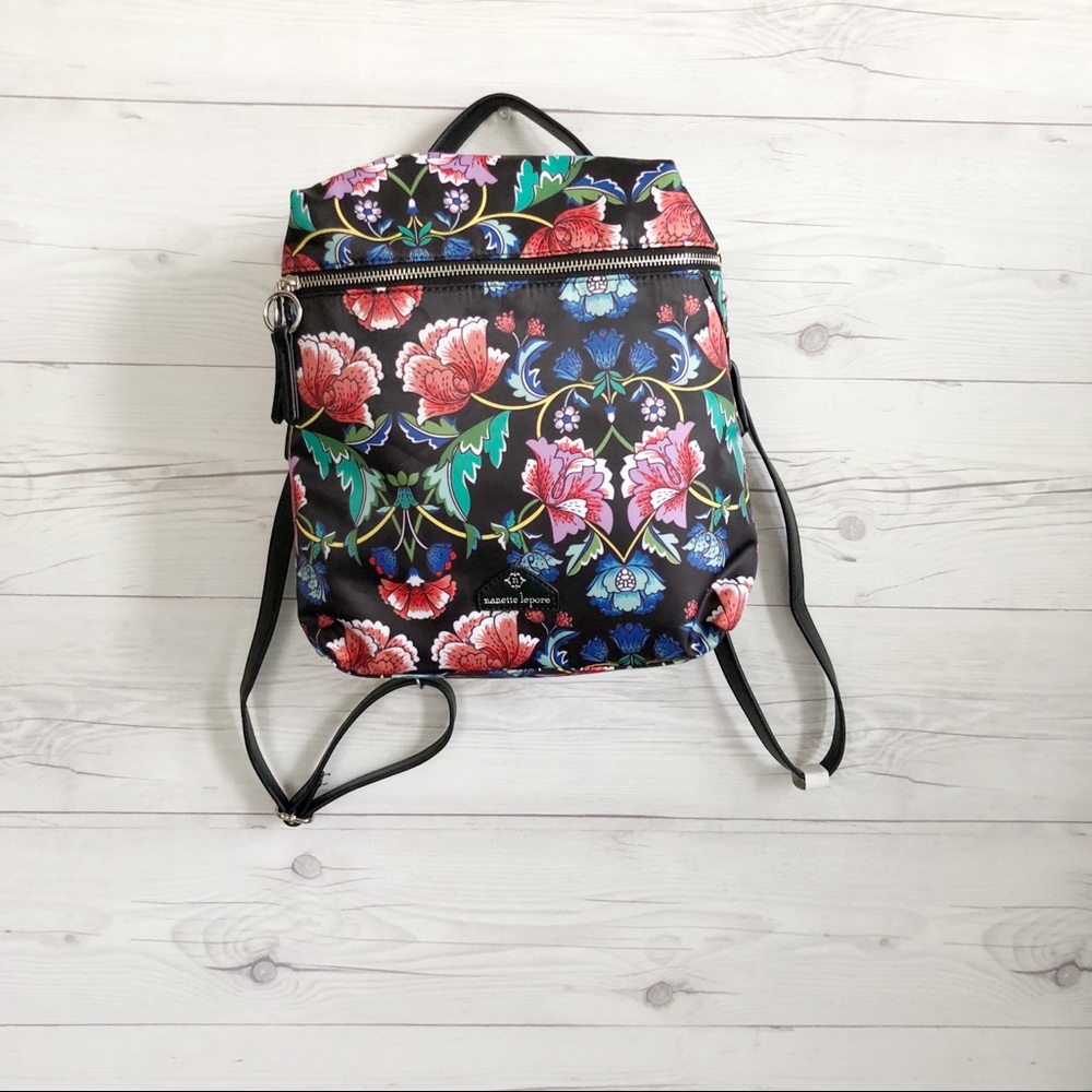 Nanette Lepore floral convertible backpack